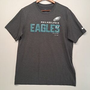 Nike Philadelphia Eagles T Shirt Size XL Gray Heather Performance Tee NFL